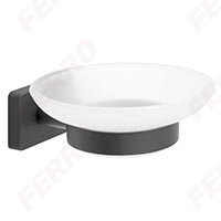 Greta - lSoap dish, gun metal