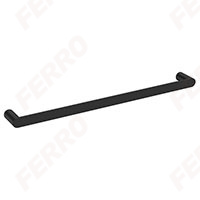Nostris - towel rail single 600 mm, black