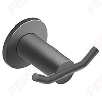 Double hook, gun metal