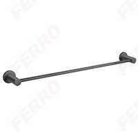 Towel rail single 450 mm, gun metal