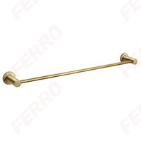 Towel rail single 600 mm, brushed gold