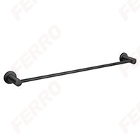 Towel rail single 600 mm, black