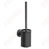 Toilet brush, gun metal