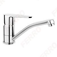 Algeo - standing washbasin mixer with swivel spout