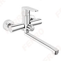 Algeo - wall-mounted washbasin mixer with ceramic shower switch