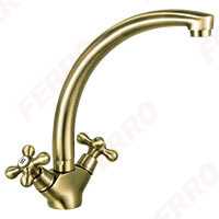 Antica - Standing sink mixer, old bronze
