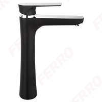 Algeo Square Black/Chrome - standing counter washbasin mixer