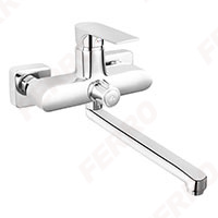 Algeo Square - wall-mounted washbasin mixer with ceramic shower switch