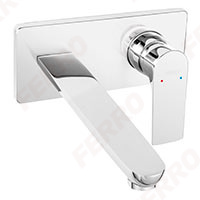 Algeo Square - built-in washbasin mixer, 22 cm spout