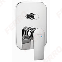 Algeo Square - built-in shower mixer