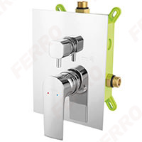 Algeo Square - built-in shower mixer - box kit 2F