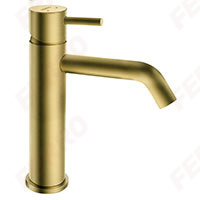 Ciriculus - Standing low washbasin mixer, brushed gold