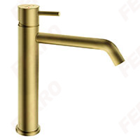 Ciriculus - Standing middle washbasin mixer, brushed gold