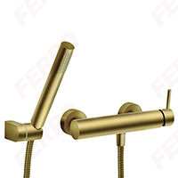 Ciriculus - Shower mixer with shower set, brushed gold