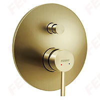 Ciriculus - Concealed shower 2F mixer, brushed gold