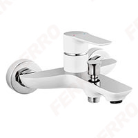 Adore White/Chrome - wall-mounted bath mixer