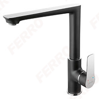 Adore Black/Chrome - standing sink mixer