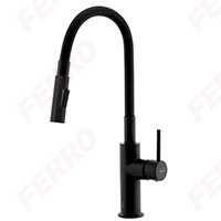 Distanza - Sink sensor mixer with flexible spout and 2-function aerator, black
