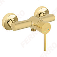 Fiesta Bright Gold - Wall-mounted shower mixer, bright gold