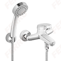Ferro One - Wall-mounted bath mixer with a switch in the spout, chrome