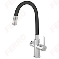 Filtrata - konyhai csaptelep flexibilis kifolyócsővel, szűrt vízhez, króm