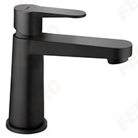 Nostris - washbasin standing mixer, black