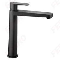 Nostris - washbasin high standing mixer, black