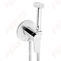 Nostris - Concealed bidet mixer with accessories, chrome