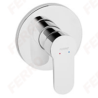 Nostris - Shower concealed mixer - 1way, chrome