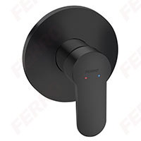 Nostris - shower concealed mixer - 1way, black