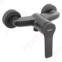 Stratos Black - wall-mounted shower mixer