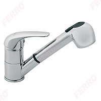 Vasto - standing sink mixer with pull-out spray