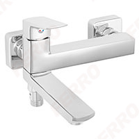 VITTO VERDELINE - Wall-mounted bath mixer with a switch in the spout