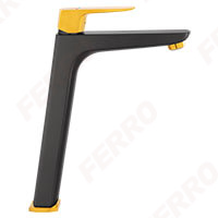 Vitto Black/Gold Verdeline - Standing counter washbasin mixer, black-gold