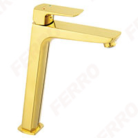 Vitto Gold Verdeline - Standing counter washbasin mixer, gold