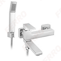 Zicco - Wall-mounted bath mixer with a switch in the spout