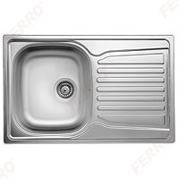 Single bowl sink 49x78 cm, smooth