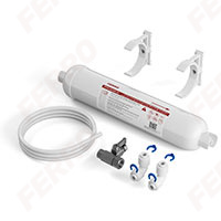 Starter kit with 2.5" filter cartridge with silver-impregnated activated carbon, Q connection