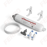 Starter kit with silver-impregnated activated carbon filter cartridge, Q connection