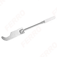 Zinc plated radiator hook with rawlplug- length 24 cm