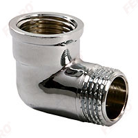 Chrome plated brass fittings