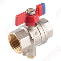 F-Power - ball valve with M10x1 connection for  temperature sensor