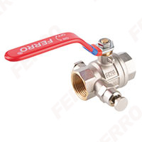 F-Power - ball valve with manual air-vent and plug