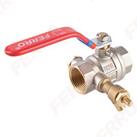 F-Power - ball valve with drain, manual air-vent and plug