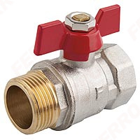 Standard - Water ball valve with butterfly and gland male-female