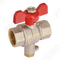 Ball valve with M10x1 connection for temperature sensor