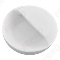 Washbasin drain rubber plug, white