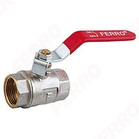 Normal - Water ball valve with steel handle and gland female-female