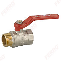 Standard - Water ball valve with handle male-female standard
