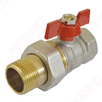 Standard - Water ball valve with union and gland, male-female